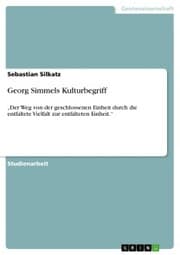 Cover von Georg Simmels Kulturbegriff