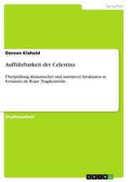 Cover von Aufführbarkeit der Celestina