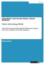 Cover von Native Advertising Mobil