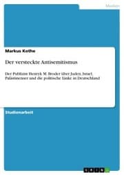 Cover von Der versteckte Antisemitismus