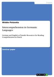 Cover von Intercomprehension in Germanic Languages