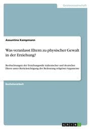 Cover von Was veranlasst Eltern zu physischer Gewalt in der Erziehung?