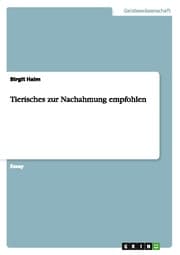 Cover von Tierisches zur Nachahmung empfohlen