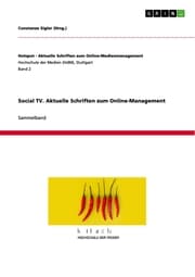Cover von Social TV. Aktuelle Schriften zum Online-Management