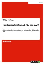Cover von Nachbarschaftshilfe durch 'the odd man'?