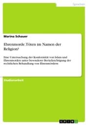 Cover von Ehrenmorde. Töten im Namen der Religion?