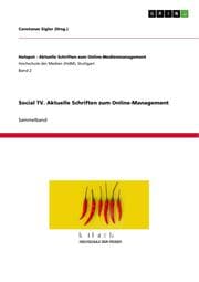 Cover von Social TV. Aktuelle Schriften zum Online-Management