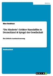 Cover von 'Die Sünderin': Größter Skandalfilm in Deutschland & Spiegel der Gesellschaft