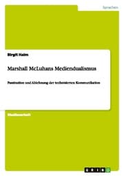 Cover von Marshall McLuhans Mediendualismus