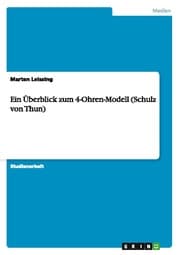 Cover von Ein Überblick zum 4-Ohren-Modell (Schulz von Thun)