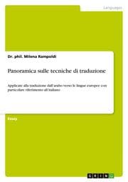 Cover von Panoramica sulle tecniche di traduzione