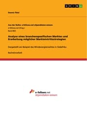 Cover von Analyse eines branchenspezifischen Marktes und Erarbeitung möglicher Markteintrittsstrategien