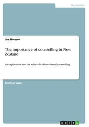 Cover von The importance of counselling in New Zealand