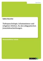 Cover von Tiefenpsychologie, Schamanismus und religiöses Erleben.Zu den altägyptischen Jenseitsbeschreibungen.