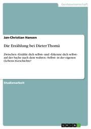 Cover von Die Erzählung bei Dieter Thomä