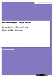 Cover von Franck-Hertz-Versuch mit Quecksilberatomen