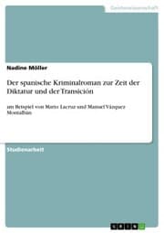 Cover von Der spanische Kriminalroman zur Zeit der Diktatur und der Transición