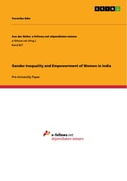 Cover von Gender Inequality and Empowerment of Women in India