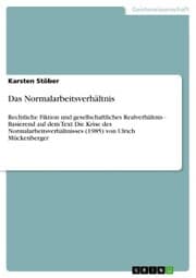 Cover von Das Normalarbeitsverhältnis