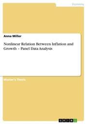 Cover von Nonlinear Relation Between Inflation and Growth - Panel Data Analysis
