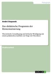 Cover von Das didaktische Programm der Elementarisierung