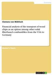 Cover von Financial analysis of the transport of wood chips as an option among other solid fiberbased combustibles from the USA to Germany