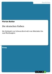 Cover von Die deutschen Farben