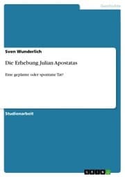 Cover von Die Erhebung Julian Apostatas