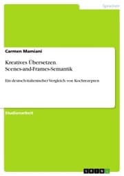 Cover von Kreatives Übersetzen. Scenes-and-Frames-Semantik