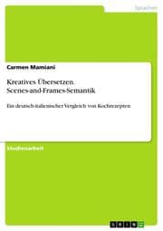 Cover von Kreatives Übersetzen.Scenes-and-Frames-Semantik