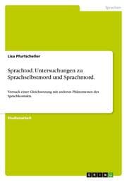 Cover von Sprachtod.Untersuchungen zu Sprachselbstmord und Sprachmord.