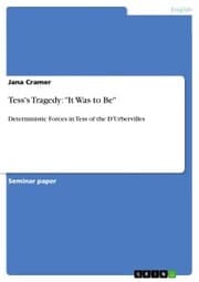 Cover von Tess's Tragedy: 'It Was to Be'
