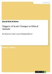 Cover von Triggers of Acute Changes in Ethical Attitude
