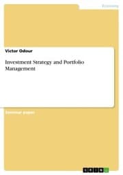 Cover von Investment Strategy and Portfolio Management
