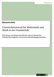 Cover von Unterrichtsentwurf für Mathematik und Musik in der Grundschule