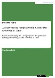 Cover von Apokalyptische Perspektiven in Kleists 'Das Erdbeben in Chili'