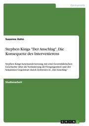 Cover von Stephen Kings 'Der Anschlag'.Die Konsequenz des Intervenierens