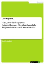 Cover von Hans Jakob Christoph von Grimmelshausens 'Der abentheuerliche Simplicissimus Teutsch'.Ein Bestseller?