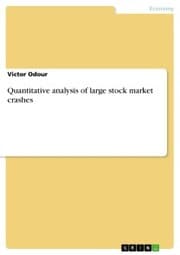 Cover von Quantitative analysis of large stock market crashes