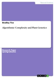Cover von Algorithmic Complexity and Plant Genetics