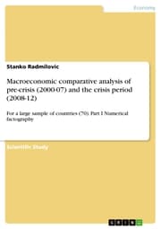 Cover von Macroeconomic comparative analysis of pre-crisis (2000-07) and the crisis period (2008-12)