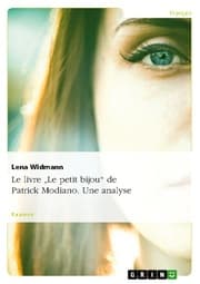 Cover von Le livre 'Le petit bijou' de Patrick Modiano. Une analyse
