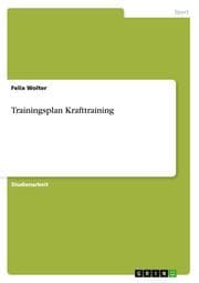 Cover von Trainingsplan Krafttraining