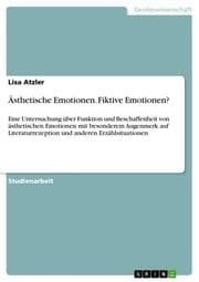 Cover von Ästhetische Emotionen.Fiktive Emotionen?