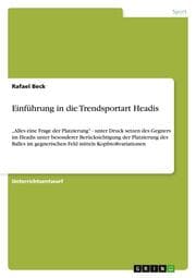 Cover von Einführung in die Trendsportart Headis