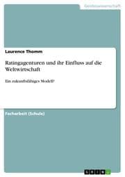 Cover von Ratingagenturen und ihr Einfluss auf die Weltwirtschaft