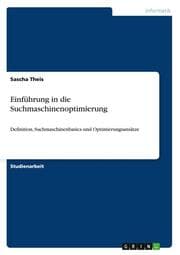 Cover von Einführung in die Suchmaschinenoptimierung
