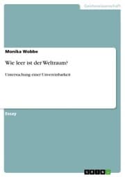 Cover von Wie leer ist der Weltraum?