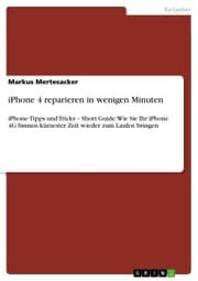 Cover von iPhone 4 reparieren in wenigen Minuten