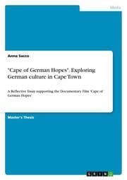 Cover von 'Cape of German Hopes'.Exploring German culture in Cape Town